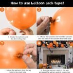 MPS My Party Suppliers Halloween Balloons Garland Arch Kit, Halloween Party Decorations Set with Halloween Banner Orange,Black and Gold Balloons,Bats Decoration for Halloween Party Supplies - Image 4
