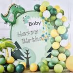 MPS My Party Suppliers 85 Pcs Dinosaur Birthday Photo Balloons Set / DIY Animal them Birthday Decoration Kit / Dinosaur Balloon for Party Decoration / Jungle theme Decoration Kit