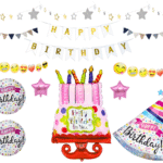 MPS MY PARTY SUPPLIERS? 1pc birthday decoration combo set, happy birthday combo decoration, birthday balloon decoration set, birthday decorative items for home (combo 4)