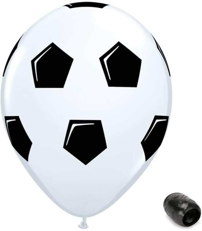 MPS MY PARTY SUPPLIERS® Foorball Latex Balloons, 10 Pieces Football Themed Balloons Soccer Set Sports Football Print Balloons Birthday Party, Sports Theme Decoration, Soccer Theme Balloons - Image 3