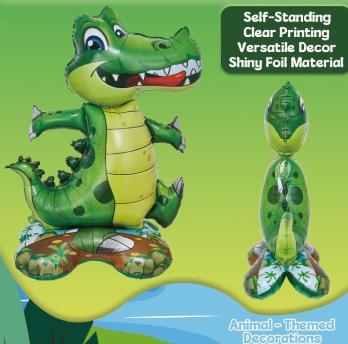 MPS MY PARTY SUPPLIERS Large Dinosaur Balloons, Giant Self Standing Dinosaur Foil Balloons for Dinosaur Birthday Party Supplies Decorations, Jungle theme Decoration, Animal balloons - Image 3