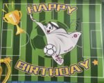MPS MY PARTY SUPPLIERSĀ® 48 Pcs Football Theme Birthday Decoration/Birthday Decoration for Boy Girl | Birthday Decoration Items| Happy Birthday Backdrop/Black White Themes Balloon for Boys & Girls - Image 3