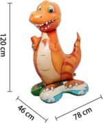 MPS MY PARTY SUPPLIERS Large Dinosaur Balloons, Giant Self Standing Dinosaur Foil Balloons for Dinosaur Birthday Party Supplies Decorations, Jungle theme Decoration, Animal balloons - Image 3
