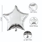 MPS MY PARTY SUPPLIERS®Set of 5 Rocket theme birthday Foil Balloons, Space Theme Birthday Decoration, Galaxy Astronaut Theme Decor, space theme foil balloon rocket, Balloons for birthday - Image 5