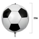 MPS MY PARTY SUPPLIERSĀ® 1pc 22inch football foil balloons Sports theme Football Shape Foil Balloons for Kids Sports Themed Birthday Decor Goal theme Celebrations Soccer Football Theme Party Decoration - Image 3