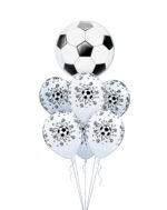 MPS MY PARTY SUPPLIERS®7 pcs football balloon Set Soccer Balloons, Football Party Supplies Balloons for Birthday Decoration Football and Star Balloon Set, Football Fan Balloon