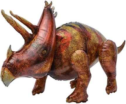 MPS My Party Suppliers 1pcGiant Triceratops Dinosaur Inflatable Foil Balloon Foil Balloon For Animals, Dinosaur Theme Party, Pool Party Decorations, Birthday Party Triceratops Toy, Jungle theme Decoration, Dinosaur shape balloons, animal theme