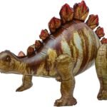 MPS My Party Suppliers 1pc Giant Stegosaurus Dinosaur Inflatable Foil Balloon Mylar Balloon For Animals, Dinosaur Theme Party, Pool Party Decorations, Birthday Party Stegosaurus Toy Gift For Kids, jungle theme, Dinosaur shape balloons, animal theme