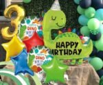 MPS MY PARTY SUPPLIERS® Set of 7 Dinosaur Foil Balloons, Dinosaur Balloons for Dinosaur Theme Birthday Supplies Decorations, Dino Balloon for Birthday Decoration, Dino Theme Party Balloons - Image 6