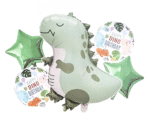 MPS MY PARTY SUPPLIERSĀ® Set of 5 Dinosaur Foil Balloons, Dinosaur Balloons for Dinosaur Theme Birthday Supplies Decorations, Dino Balloon for Birthday Decoration, Dino Theme Party Balloons