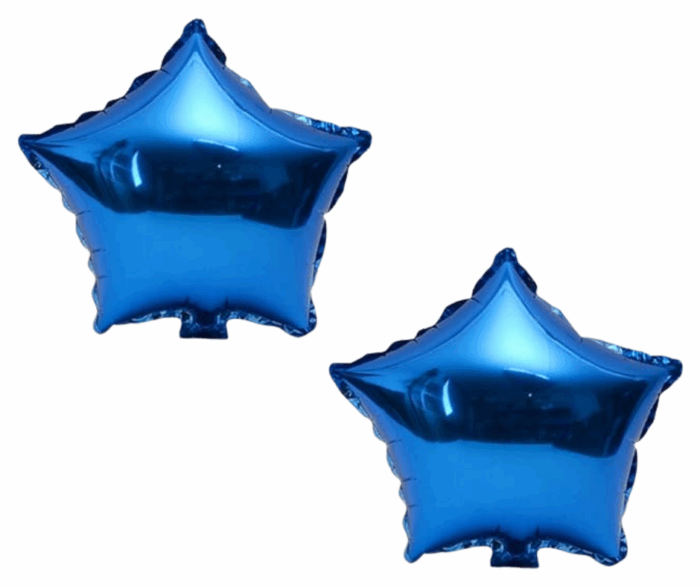 MPS MY PARTY SUPPLIERS® Set of 5 jersey and football foil balloons, Soccer Team Blue T-shirt Balloons, Football Theme Birthday Decor, sports Theme, blue star balloon, Soccer Balloons with Jersey - Image 5