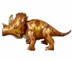 MPS My Party Suppliers 1pc 39.4*17.7*14.6inch Self standing Dinosaur foil balloon, Dinosaur Balloons, cute animal balloons, jungle theme, blue golden balloons, Dinosaur shape balloons, animal theme - Image 6