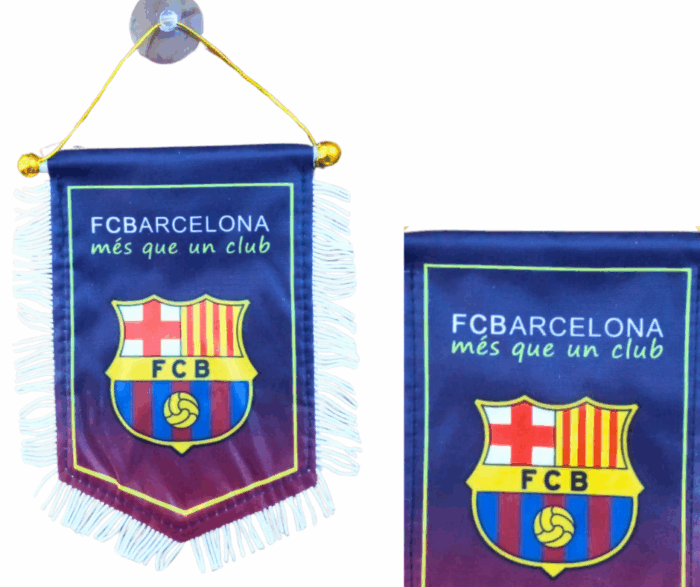 MPS MY PARTY SUPPLIERS® 1pc, 30cm football flag, football flag for wall, room decoration, flags in football, blue white red soccer flags, random design and random color - Image 7