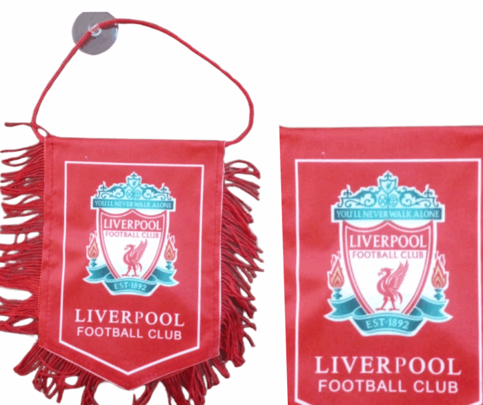 MPS MY PARTY SUPPLIERS® 1pc, 30cm football flag, football flag for wall, room decoration, flags in football, blue white red soccer flags, random design and random color - Image 8