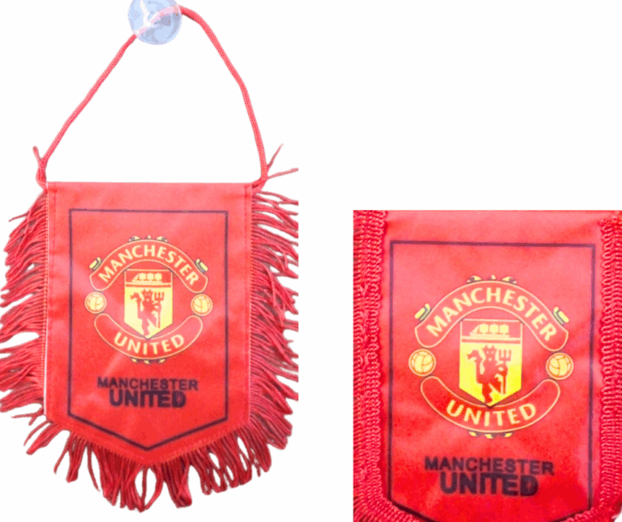 MPS MY PARTY SUPPLIERS® 1pc, 30cm football flag, football flag for wall, room decoration, flags in football, blue white red soccer flags, random design and random color - Image 9