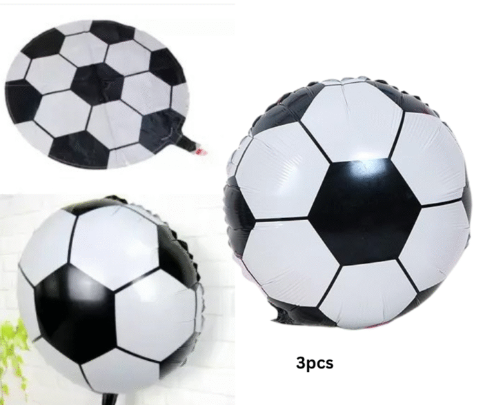 MPS MY PARTY SUPPLIERS® Set of 6 Champion trophy and football foil balloons, Football Shape Foil Balloons for Kids, Sports Theme, Green star balloon, Soccer Balloons, football theme decoration - Image 8