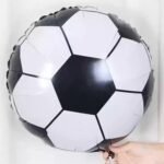 MPS MY PARTY SUPPLIERS® 1pc 22inch football foil balloons Sports theme Football Shape Foil Balloons for Kids Sports Themed Birthday Decor Goal theme Celebrations Soccer Football Theme Party Decoration