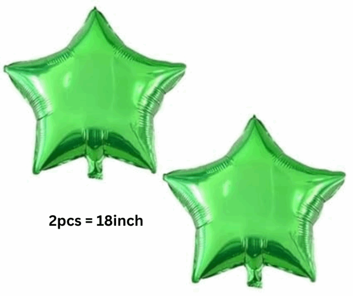 MPS MY PARTY SUPPLIERS® Set of 16 football foil balloons, Football Shape Foil Balloons for Kids Sports Themed Birthday Decor Goal theme Green star balloons Black latex balloons (green-black) - Image 5