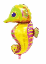 MPS MY PARTY SUPPLIERS® 1pc Seahorse Foil Balloon, Water Animals Balloons Ocean Foil Balloons, Sea horse Animal Balloon for Children Under The Sea Themed Party Decorations - Image 2