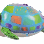 MPS MY PARTY SUPPLIERS® 1pc 83 * 44cm Under Sea Turtle Balloon, Tortoise foil balloon, Zoo Animal Balloon, Big Turtle Theme Decoration, Zoo Theme Birthday decor