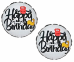 MPS MY PARTY SUPPLIERSĀ® Set of 5 Shark Foil Balloons Under The Sea Party Decorations for Ocean Shark Theme Party Decoration, Fish balloon, silver star balloons, Gym lover shark foil balloon - Image 4