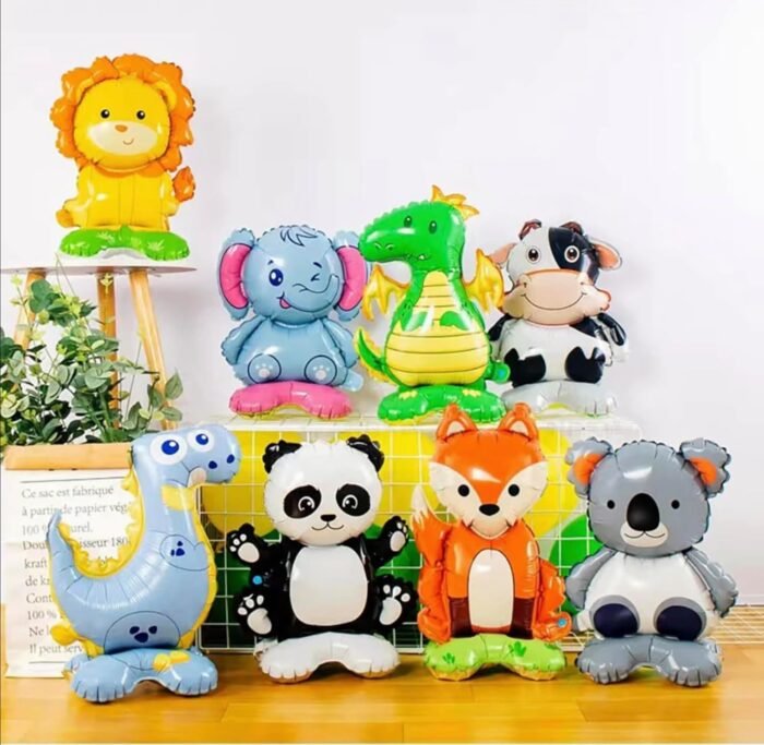 MPS MY PARTY SUPPLIERS Large Blue Dinosaur Balloons, Giant Self Standing Dinosaur Foil Balloons for Dinosaur Birthday Party Supplies Decorations, Jungle theme Decoration, Animal balloons - Image 4