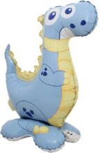 MPS MY PARTY SUPPLIERS Large Blue Dinosaur Balloons, Giant Self Standing Dinosaur Foil Balloons for Dinosaur Birthday Party Supplies Decorations, Jungle theme Decoration, Animal balloons