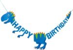 MPS MY PARTY SUPPLIERS® 1pc Birthday Banner, Dinosaur Party Supplies Decorations, Dinosaur Bunting Flag Garland for Kids Birthday Party, jungle Theme Birthday party, Birthday Hanging decoration ideas - Image 2