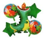 MPS MY PARTY SUPPLIERS® Set of 5 Dinosaur Foil Balloons, Dinosaur Balloons for Dinosaur Theme Birthday Supplies Decorations, Dino Balloon for Birthday Decoration, Dino Theme Party Balloons - Image 2