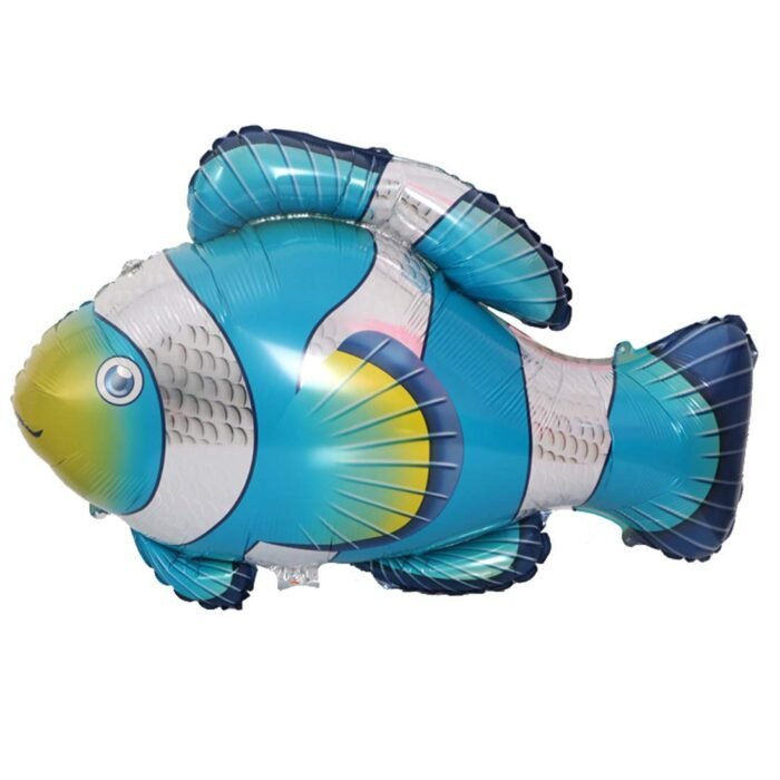 MPS MY PARTY SUPPLIERS® 1pc Whale Fish Foil Balloon, Mint Green Foil Whale Balloon, Water Animals Balloons Ocean Foil Balloons, Fish Balloon for kids Under The Sea Themed Party Decorations - Image 1