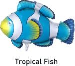 MPS MY PARTY SUPPLIERSĀ® 1pc Whale Fish Foil Balloon, Mint Green Foil Whale Balloon, Water Animals Balloons Ocean Foil Balloons, Fish Balloon for kids Under The Sea Themed Party Decorations - Image 3