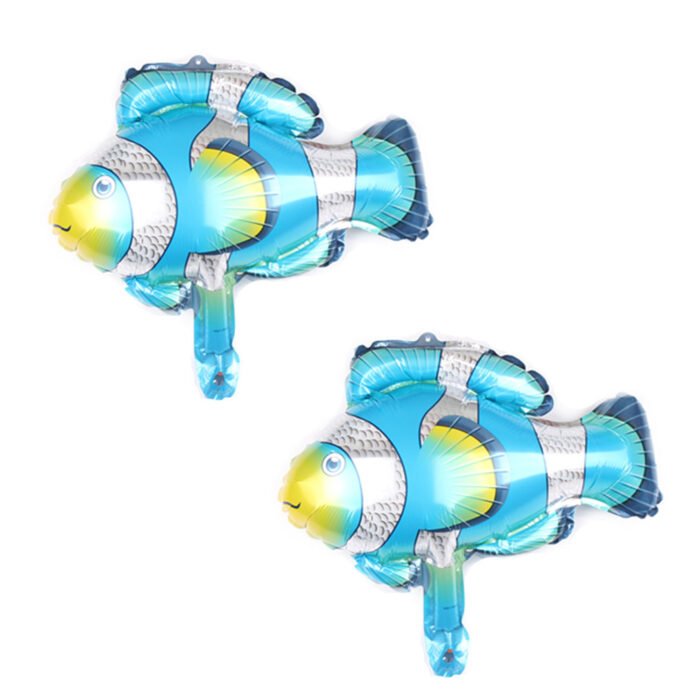 MPS MY PARTY SUPPLIERS® 1pc Whale Fish Foil Balloon, Mint Green Foil Whale Balloon, Water Animals Balloons Ocean Foil Balloons, Fish Balloon for kids Under The Sea Themed Party Decorations - Image 4