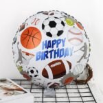MPS MY PARTY SUPPLIERS® Set of 5 Football Theme Balloons for Birthday Decorations, Football Birthday Decoration for Boy, Soccer Balloons,Party Balloons Large Size Sports Foil Balloon Kids - Image 4