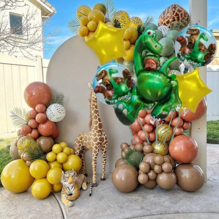 MPS MY PARTY SUPPLIERS® Set of 5 Dinosaur Foil Balloons, Dinosaur Balloons for Dinosaur Theme Birthday Supplies Decorations, Dino Balloon for Birthday Decoration, Dino Theme Party Balloons - Image 6