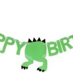 MPS MY PARTY SUPPLIERS®  1pc Birthday Banner, Dinosaur Party Supplies Decorations, Dinosaur Bunting Flag Garland for Kids Birthday Party, jungle Theme Birthday party, Birthday Hanging decoration ideas