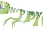MPS MY PARTY SUPPLIERS® 1pc Birthday Banner, Dinosaur Party Supplies Decorations, Dinosaur Bunting Flag Garland for Kids Birthday Party, jungle Theme Birthday party, Birthday Hanging decoration ideas