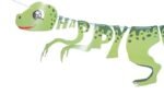 MPS MY PARTY SUPPLIERS® 1pc Birthday Banner, Dinosaur Party Supplies Decorations, Dinosaur Bunting Flag Garland for Kids Birthday Party, jungle Theme Birthday party, Birthday Hanging decoration ideas