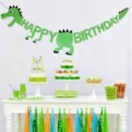 MPS MY PARTY SUPPLIERS®  1pc Birthday Banner, Dinosaur Party Supplies Decorations, Dinosaur Bunting Flag Garland for Kids Birthday Party, jungle Theme Birthday party, Birthday Hanging decoration ideas - Image 6