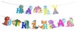 MPS MY PARTY SUPPLIERS® 1pc Birthday Banner, Dinosaur Party Supplies Decorations, Dinosaur Bunting Flag Garland for Kids Birthday Party, jungle Theme Birthday party, Birthday Hanging decoration ideas