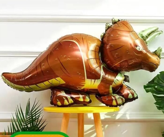 MPS MY PARTY SUPPLIERS® 1pc baby dinosaur balloon, Dinosaur Foil Balloons ideas for Dinosaur theme Party, balloon dinosaur cartoon, dinosaur balloon for kids (red) - Image 2