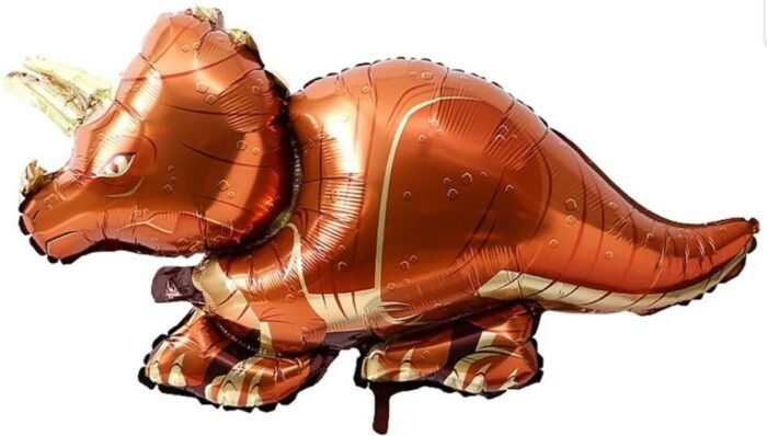 MPS MY PARTY SUPPLIERS® 1pc baby dinosaur balloon, Dinosaur Foil Balloons ideas for Dinosaur theme Party, balloon dinosaur cartoon, dinosaur balloon for kids (red) - Image 1