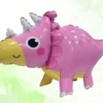 MPS MY PARTY SUPPLIERS® 1pc baby dinosaur balloon, Dinosaur Foil Balloons ideas for Dinosaur theme Party, balloon dinosaur cartoon, dinosaur balloon for kids (pink)