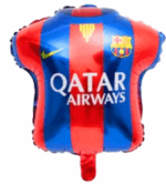 MPS MY PARTY SUPPLIERS® Set of 5 soccer jersey and football foil balloons, Soccer Team red-Blue T-shirt Balloons, Football Theme Birthday Decor, sports Theme, Soccer Ball Balloons with Jersey - Image 3