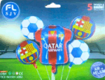MPS MY PARTY SUPPLIERS® Set of 5 soccer jersey and football foil balloons, Soccer Team red-Blue T-shirt Balloons, Football Theme Birthday Decor, sports Theme, Soccer Ball Balloons with Jersey - Image 6