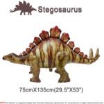 MPS My Party Suppliers 1pc Giant Stegosaurus Dinosaur Inflatable Foil Balloon Mylar Balloon For Animals, Dinosaur Theme Party, Pool Party Decorations, Birthday Party Stegosaurus Toy Gift For Kids, jungle theme, Dinosaur shape balloons, animal theme - Image 3