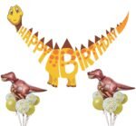 MPS MY PARTY SUPPLIERS® 1pc Birthday Banner, Dinosaur Party Supplies Decorations, Dinosaur Bunting Flag Garland for Kids Birthday Party, jungle Theme Birthday party, Birthday Hanging decoration ideas - Image 2