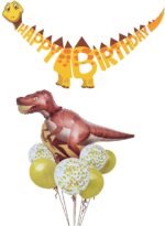 MPS MY PARTY SUPPLIERS® 1pc Birthday Banner, Dinosaur Party Supplies Decorations, Dinosaur Bunting Flag Garland for Kids Birthday Party, jungle Theme Birthday party, Birthday Hanging decoration ideas - Image 3