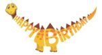 MPS MY PARTY SUPPLIERS® 1pc Birthday Banner, Dinosaur Party Supplies Decorations, Dinosaur Bunting Flag Garland for Kids Birthday Party, jungle Theme Birthday party, Birthday Hanging decoration ideas