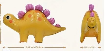 MPS MY PARTY SUPPLIERS®Large 4D Standing Ankylosaur Dinosaur Balloons, Self Standing Dinosaur Foil Balloons for Dinosaur Birthday Party Supplies Decorations, Jungle theme Decoration 37 * 58