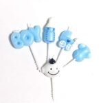 MPS MY PARTY SUPPLIERSĀ® Set of 5 Fancy Birthday Cake Candles for Kids, Candles for Cake Decoration (boy) - Image 3